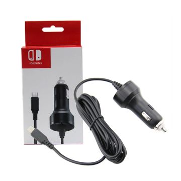 Merkloos Car Charger for Nintendo Switch-Zwart (Switch) Nieuw