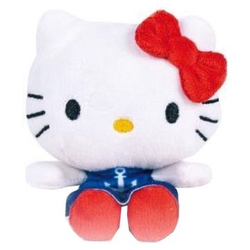 Play by Play Hello Kitty Beanbag Pluche 12CM-Red Bow & Blue Pants (Diversen) Nieuw