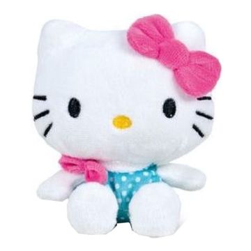 Play by Play Hello Kitty Beanbag Pluche 12CM-Pink Bow & Light Blue Pants (Diversen) Nieuw