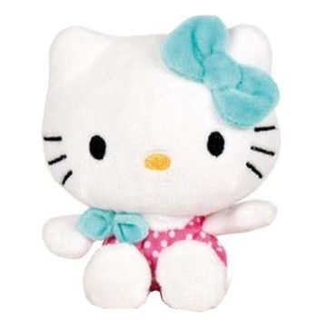 Play by Play Hello Kitty Beanbag Pluche 12CM-Light Blue Bow & Pink Pants (Diversen) Nieuw