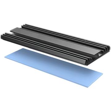 Merkloos M.2 SSD Aluminium Heatsink Compatible with PlayStation-Grijs (PlayStation 5) Nieuw