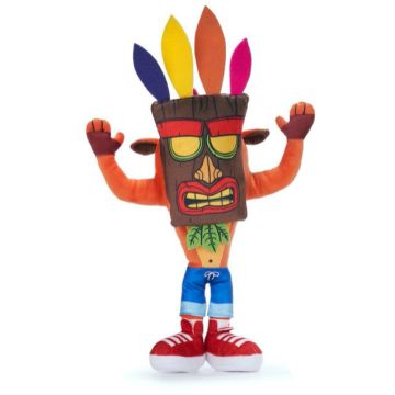 Play by Play Crash Bandicoot Pluche 32CM-Crash with Aku Aku (Diversen) Nieuw