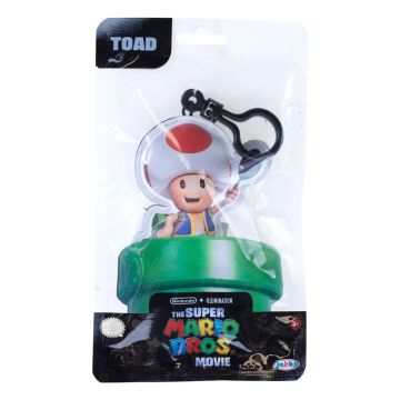 Jakks Pacific The Super Mario Bros. Movie Pluche Sleutelhanger-Toad (Diversen) Nieuw