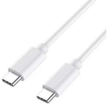 Merkloos USB-C naar USB-C Fast Charge Kabel Wit-1.8M (Diversen) Nieuw