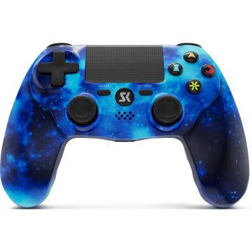 ISHAKO Gaming Controller for PS4-Fantasy Nebula Blauw (PlayStation 4) Nieuw