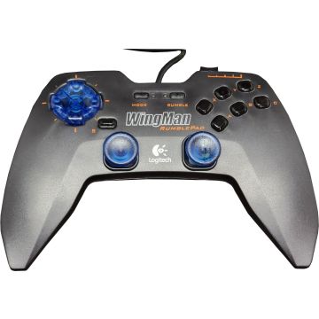 Logitech Wingman Rumblepad Controller-Grijs (PC) Gebruikt