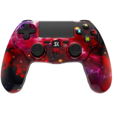 ISHAKO Gaming Controller for PS4-Fantasy Nebula Rood (PlayStation 4) Nieuw