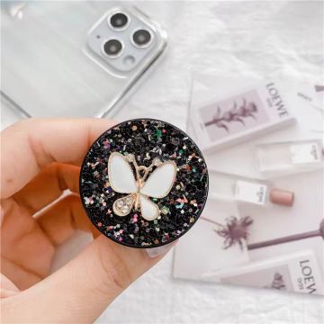 Merkloos Diamond Pop Up Phone Holder-Butterfly (Diversen) Nieuw