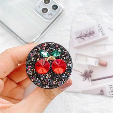 Merkloos Diamond Pop Up Phone Holder-Cherry (Diversen) Nieuw