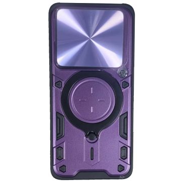 Merkloos Punk Armor Design Magnetic Soft Case with Ring-Xiaomi 15 (Phones) Nieuw