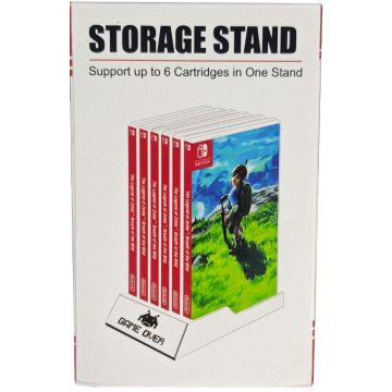 Merkloos Storage Stand for Nintendo Switch 6 Slots-Wit Game Over (Switch) Nieuw