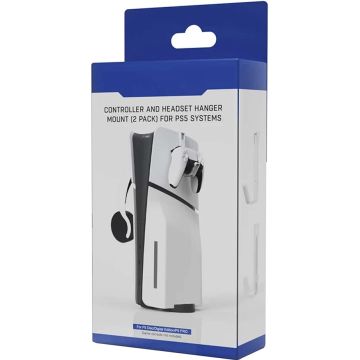 JYS Controller and Headset Hanger Mount for PlayStation 5 Console-Wit (PlayStation 5) Nieuw
