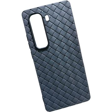 Merkloos Stylish Woven Pattern Soft Case-Samsung S25 Plus (Phones) Nieuw