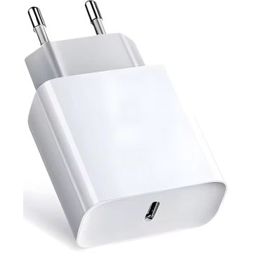 Merkloos Fast Charger with Power Delivery for iPhone 20W-Wit (Diversen) Nieuw
