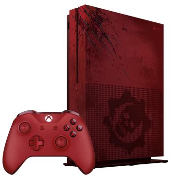 Xbox One S 2TB Special Edition-Gears of War 4 Rood Incl. Wireless Controller Rood (Xbox One) Gebruikt