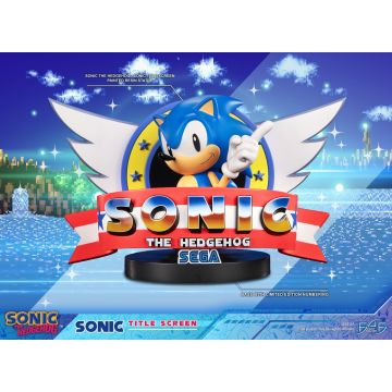 F4F Sonic the Hedgehog Statue-Sonic Title Screen (Diversen) Nieuw
