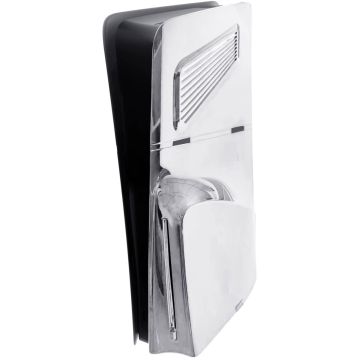 Merkloos PlayStation 5 Slim Console Cover Incl. Ventilatie-Zilver (PlayStation 5) Nieuw