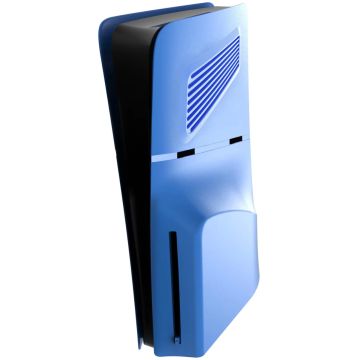 Merkloos PlayStation 5 Slim Console Cover Incl. Ventilatie-Licht Blauw (PlayStation 5) Nieuw