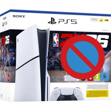 Sony PlayStation 5 Slim-Disc Version (NBA 2K26 Omdoos - Zonder Game) (PlayStation 5) Nieuw