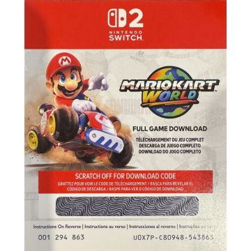 Mario Kart World-Digitale Download Code (Switch 2) Nieuw