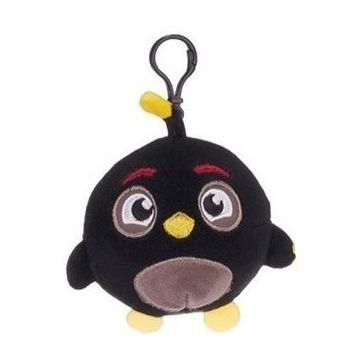 WL Angry Birds Squashy Podgies Clip-On Mini Pluche-Black (Diversen) Nieuw