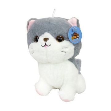 Dino Toys Animal Pluche 20CM-Kitten (Grijs) (Diversen) Nieuw