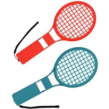 Merkloos Tennis Racket Set for Nintendo Switch-Blauw / Rood (Switch) Gebruikt