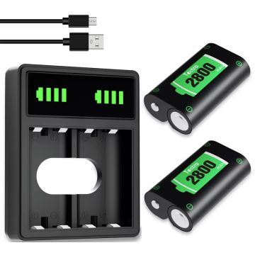 Merkloos Dual Charging Station for XSX / XONE-Incl. 2 Batterijen (Xbox Series X) Nieuw
