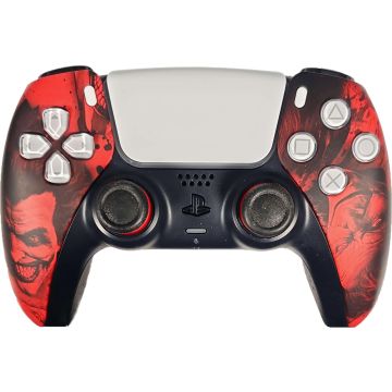 Sony DualSense Wireless Custom Controller-Red Joker Edition Incl. Back Button Attachment (PlayStation 5) Nieuw