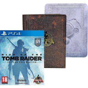 Rise of the Tomb Raider 20 Year Celebration-Artbook Edition Incl. Steelbook (PlayStation 4) Gebruikt
