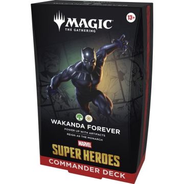 Magic The Gathering TCG Marvel Super Heroes Commander Deck-Wakanda Forever (Diversen) Nieuw