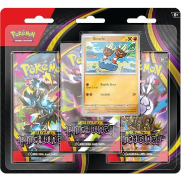 Pokémon TCG Mega Evolution Pitch Black 3-Booster Blister-Binacle (Diversen) Nieuw
