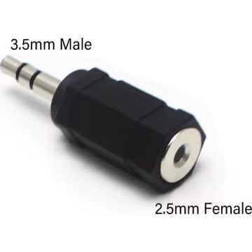 Merkloos 3.5mm Jack Male Naar 2.5mm Jack Female-Standaard (Diversen) Nieuw