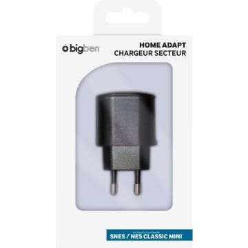 Bigben Home Adapter SNES / NES Classic Mini-Zwart (Diversen) Nieuw