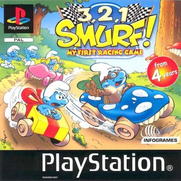 3,2,1 Smurf! My First Racing Game-Standaard (PlayStation 1) Gebruikt