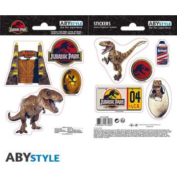 ABYstyle Jurassic Park Mini Stickers-Dinosaurs (Diversen) Nieuw