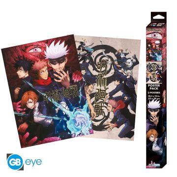 ABYstyle Jujutsu Kaisen 2 Chibi Poster Set-Group & Schools (Diversen) Nieuw