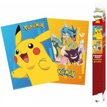 ABYstyle Pokémon 2 Chibi Poster Set-Colourful Characters (Diversen) Nieuw