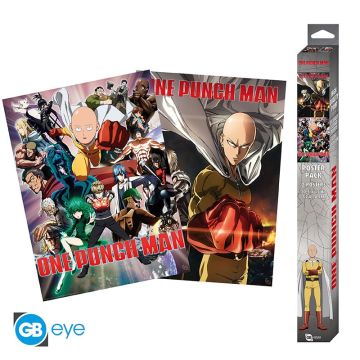 GBeye One Punch Man 2 Chibi Poster Set-Saitama & Genos (Diversen) Nieuw