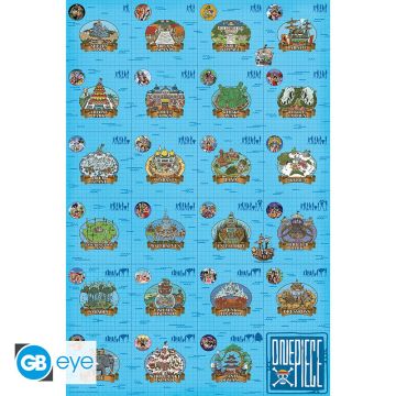ABYstyle One Piece Maxi Poster-Log Itinerary (Diversen) Nieuw