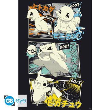 ABYstyle Pokémon Maxi Poster-Pikachu & Kanto Starters (Diversen) Nieuw