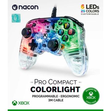 Nacon Pro Compact Wired Controller-Colorlight (Xbox Series X) Gebruikt