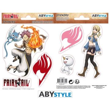 ABYstyle Fairy Tail Stickers-Natsu & Lucy (Diversen) Nieuw