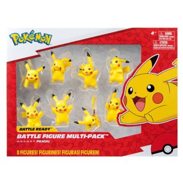 Jazwares Pokémon Battle Figure Multi-Pack-Pikachu (Diversen) Nieuw
