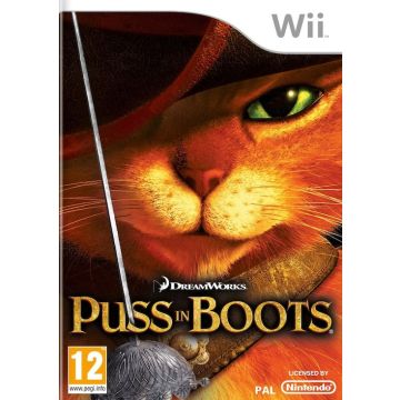 DreamWorks Puss in Boots-Standaard (Wii) Gebruikt