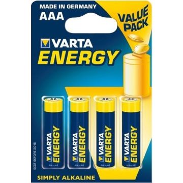 Batterij Varta Alkaline Energy AAA-4 Stuks (Diversen) Nieuw