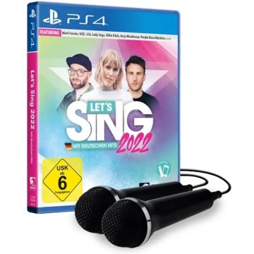 Let's Sing 2022-Incl. 2 Microfoons Duits (PlayStation 4) Gebruikt