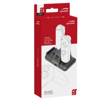 Speedlink QUAD Multi-Charger-Zwart (Switch) Nieuw