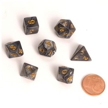 Blackfire Fairy Dice Mini RPG Set-Zwart (Diversen) Nieuw