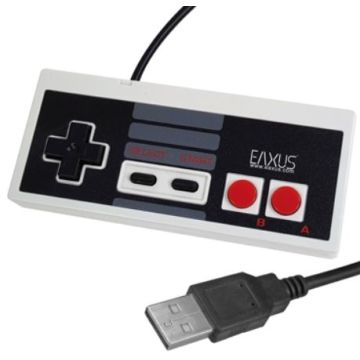EAXUS NES Classic Mini USB Controller Wired-Grijs (PC) Nieuw